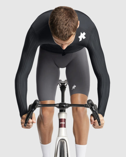 Maillot ASSOS EQUIPE RS S11 Mangas Largas Negro/Gris
