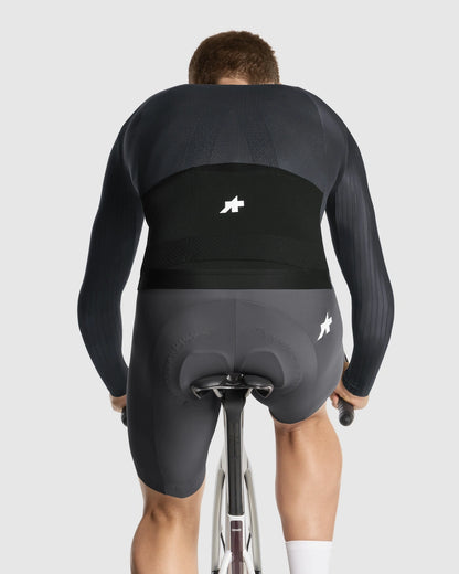 Maillot ASSOS EQUIPE RS S11 Mangas Largas Negro/Gris