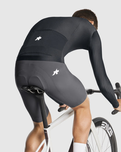 Maillot ASSOS EQUIPE RS S11 Mangas Largas Negro/Gris