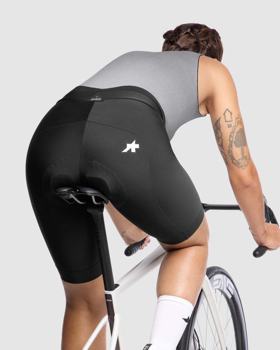 ASSOS UMA GT HALF S11 Botas largas al muslo para mujer Negro
