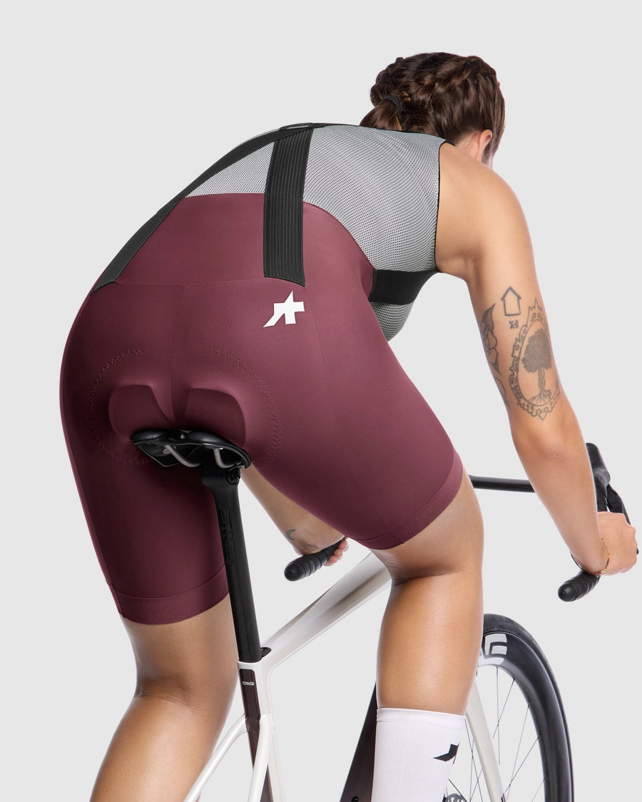 Culotte largo ASSOS UMA GT S11 Mujer Rojo Borgoña