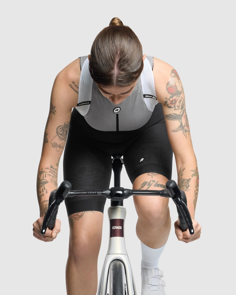 Culote Corto con Tirantes ASSOS MILLE GT INDOOR S11 Mujer Negro