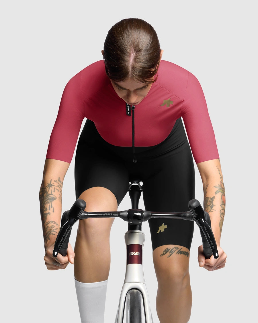 Maillot de manga corta ASSOS UMA GTV S11 Mujer Berry