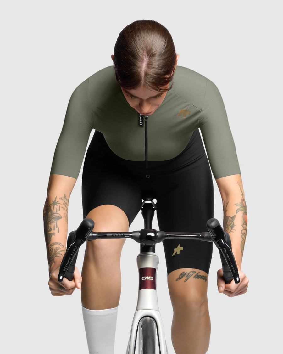 Maillot ASSOS UMA GTV S11 Mujer manga corta Verde