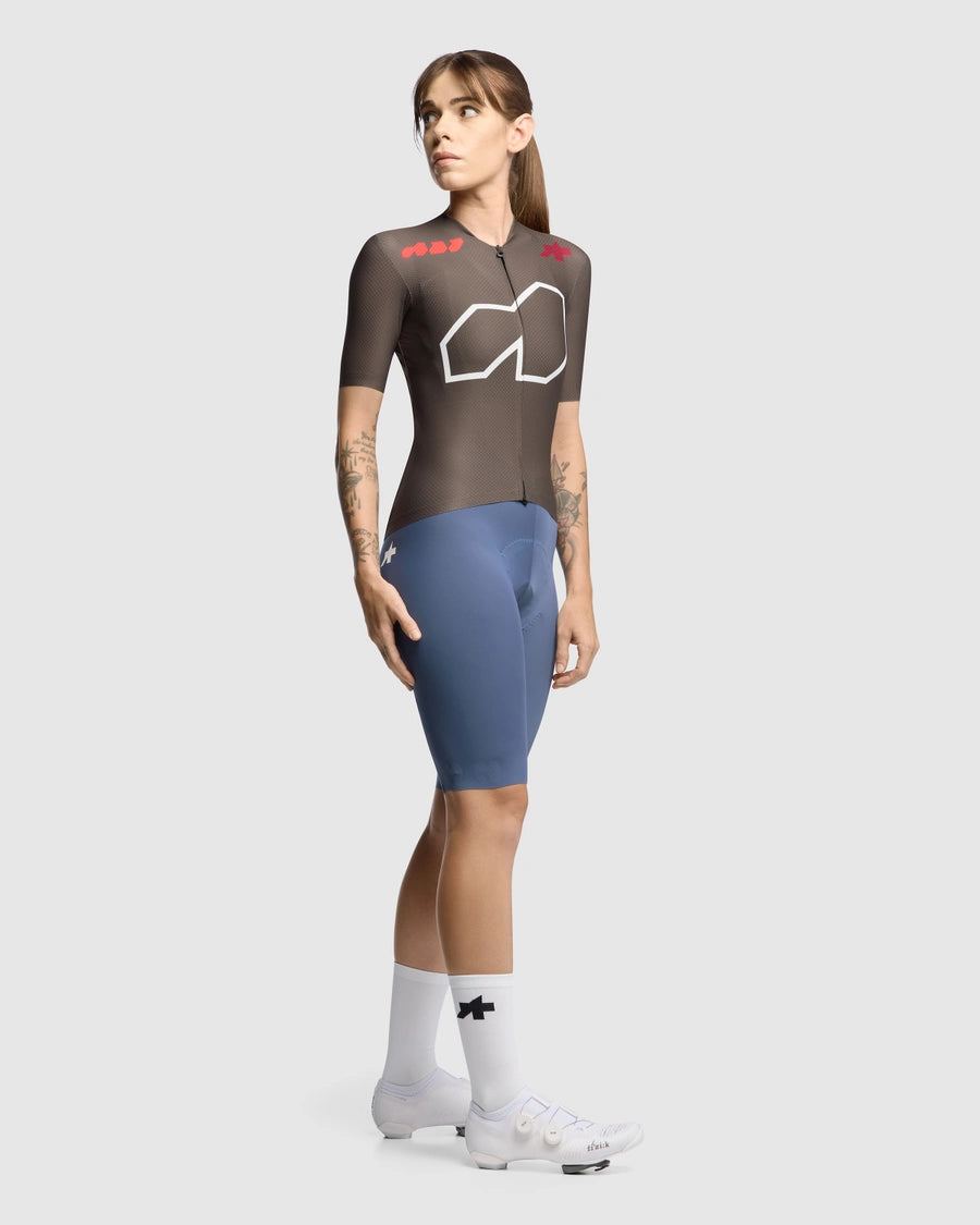 ASSOS DYORA R S11 We are the A Maillot marrón de manga larga para mujer