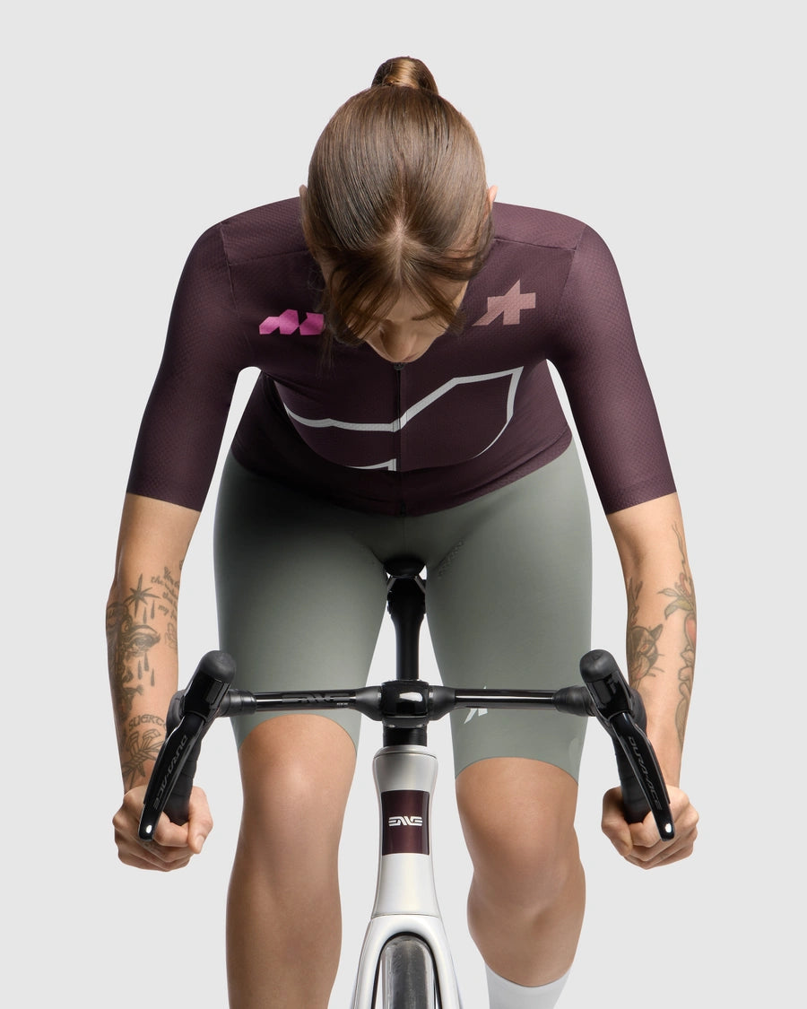 Maillot ASSOS DYORA R S11 Mujer manga larga Rojo