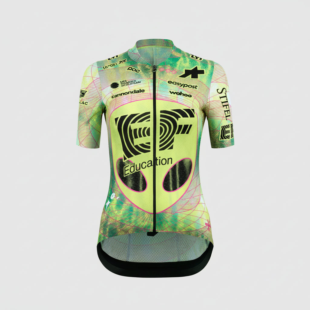 Maillot ASSOS UMA GT EDUCATION FIRST GIRO Manga corta Negro/Amarillo