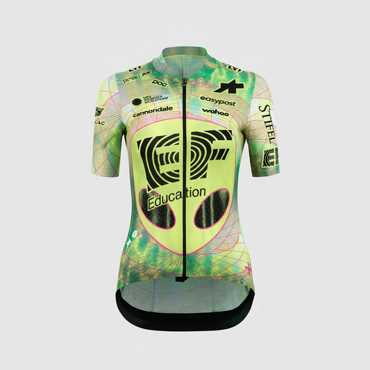 Maillot ASSOS UMA GT EDUCATION FIRST GIRO Manga corta Negro/Amarillo
