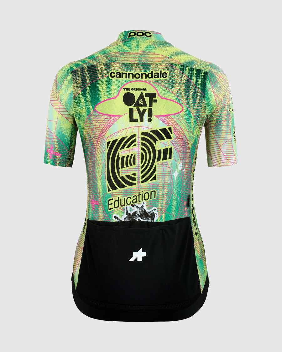 Maillot ASSOS UMA GT EDUCATION FIRST GIRO Manga corta Negro/Amarillo