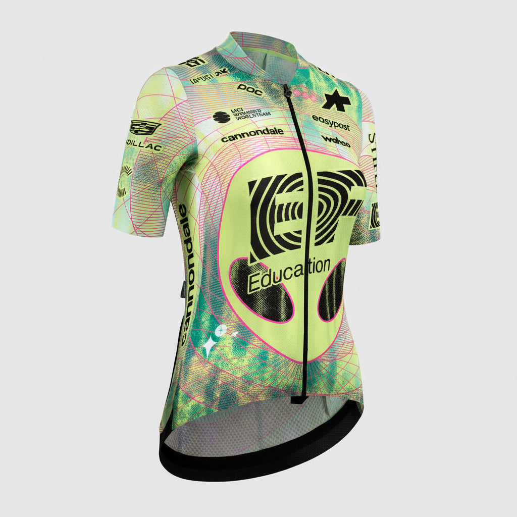 Maillot ASSOS UMA GT EDUCATION FIRST GIRO Manga corta Negro/Amarillo