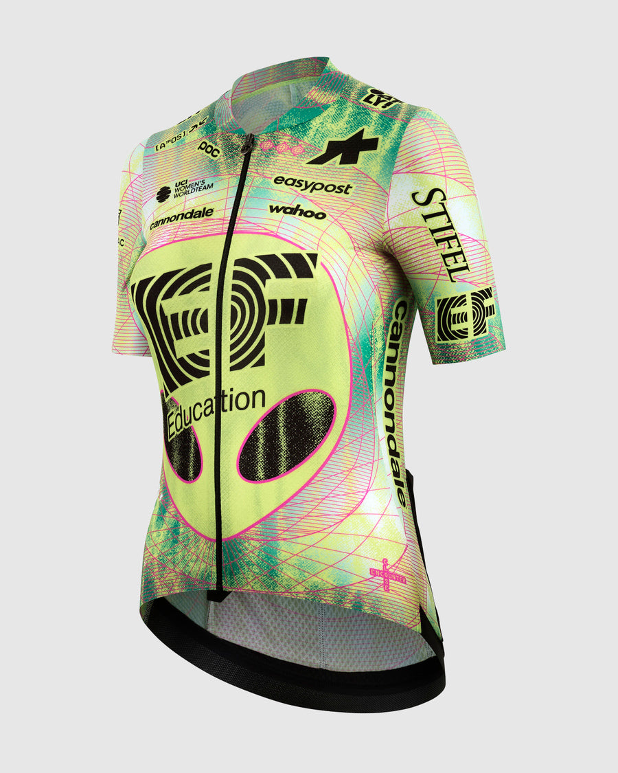 Maillot ASSOS UMA GT EDUCATION FIRST GIRO Manga corta Negro/Amarillo