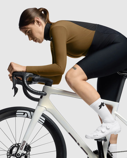 Maillot ASSOS DYORA R SPRING FALL S11 Mangas Largas Mujer Jupiter Gold