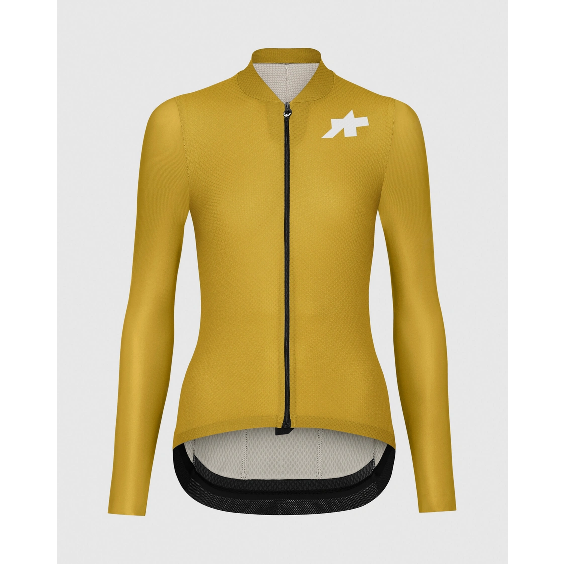 Maillot ASSOS UMA GT S11 EVO Mujer manga larga Godlen Amarillo