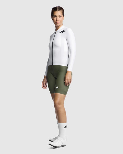 Maillot ASSOS UMA GT S11 EVO Mangas Largas Mujer Blanco