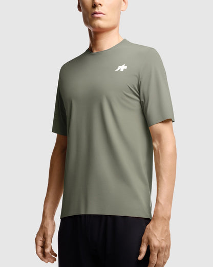 Maillot ASSOS TACTICA POST RIDE T5 Manga Corta Verde