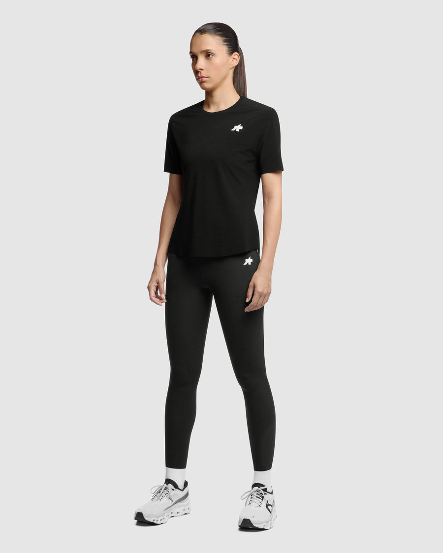 Maillot ASSOS TACTICA POST RIDE T5 Manga Corta Mujer Negro