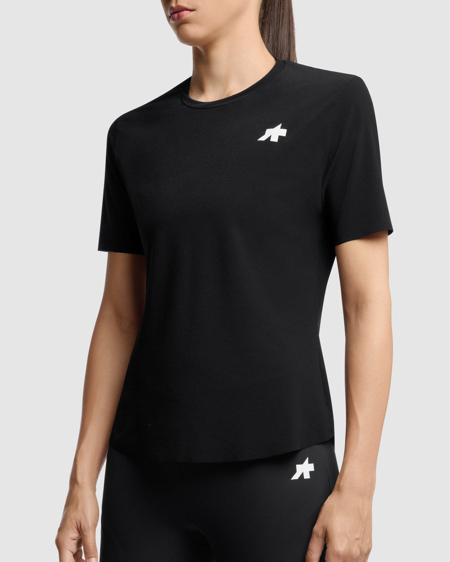 Maillot ASSOS TACTICA POST RIDE T5 Manga Corta Mujer Negro