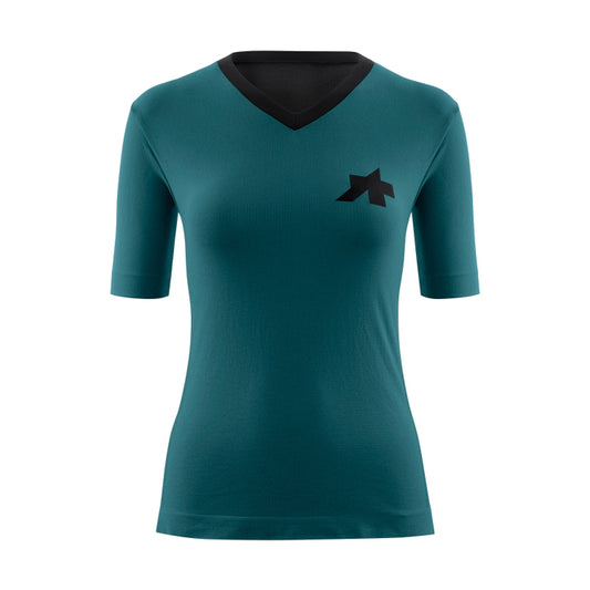 Maillot ASSOS TACTICA TECH T5 de manga corta para mujer, verde