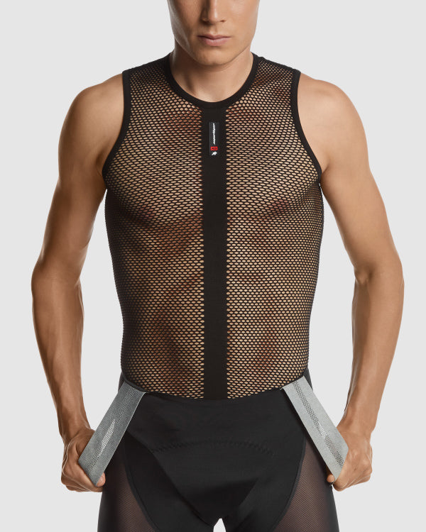 Ropa interior técnica ASSOS  SKIN LAYER SUPERLEGER sin mangas, negro