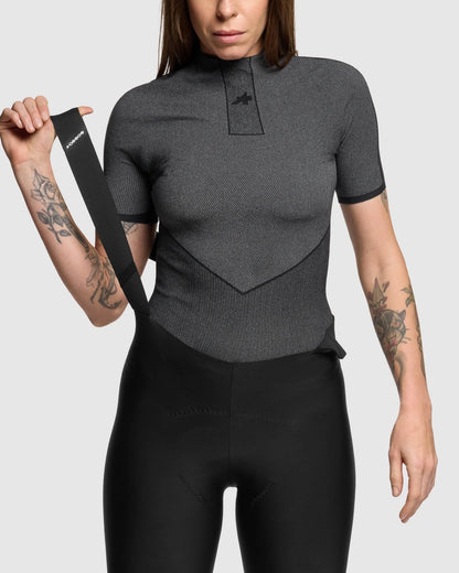 Camiseta interior de manga corta ASSOS EQUIPE SPRING FALL P1 Negro
