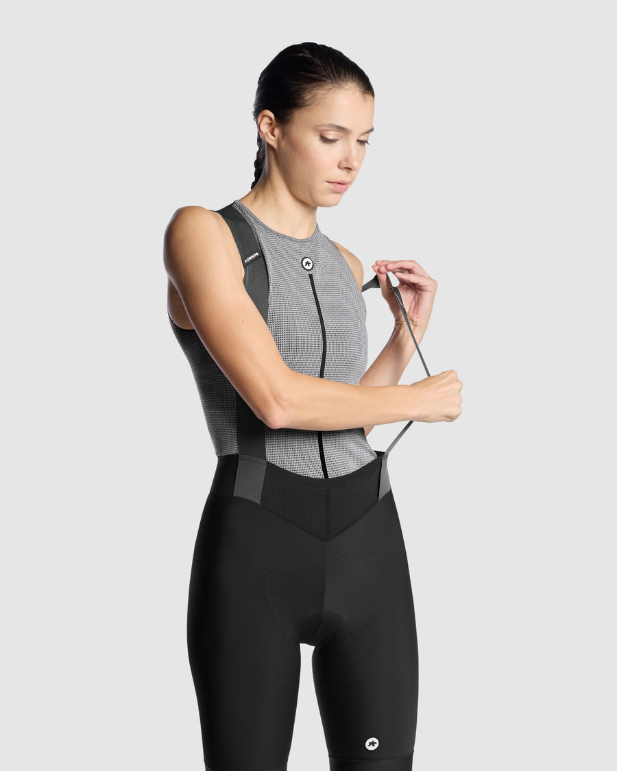 Ropa interior ASSOS NS SKIN LAYER P1 sin mangas para mujer, gris