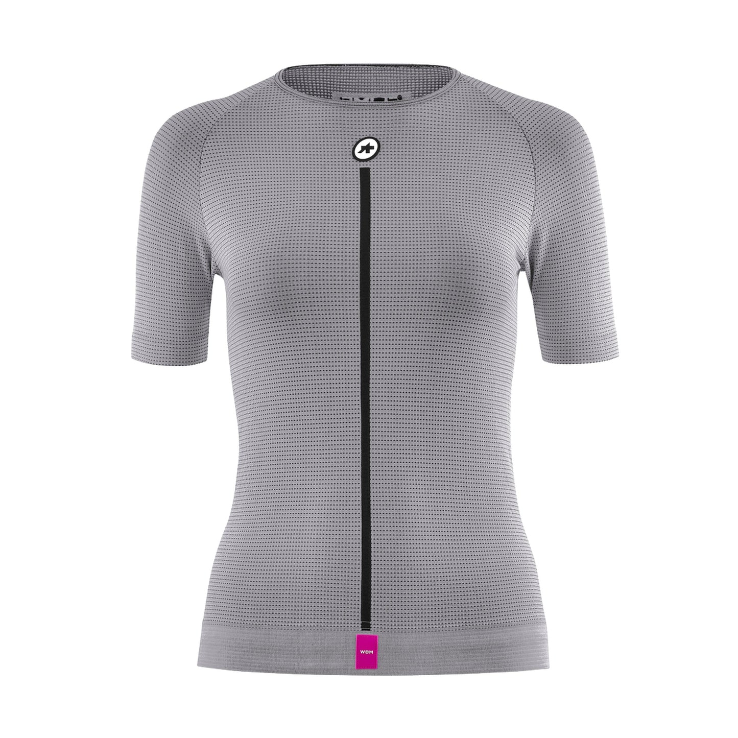 Ropa interior ASSOS NS SKIN LAYER P1 de manga corta para mujer, gris