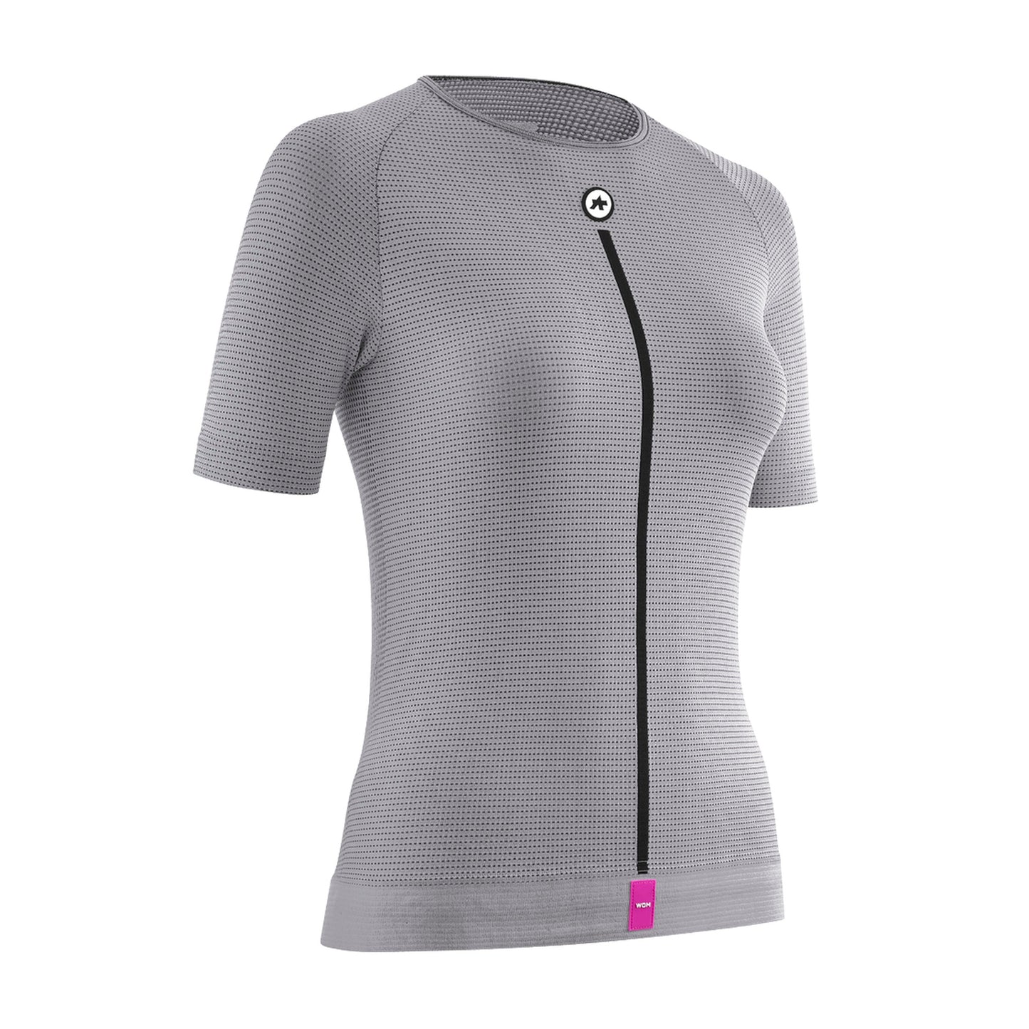 Ropa interior ASSOS NS SKIN LAYER P1 de manga corta para mujer, gris