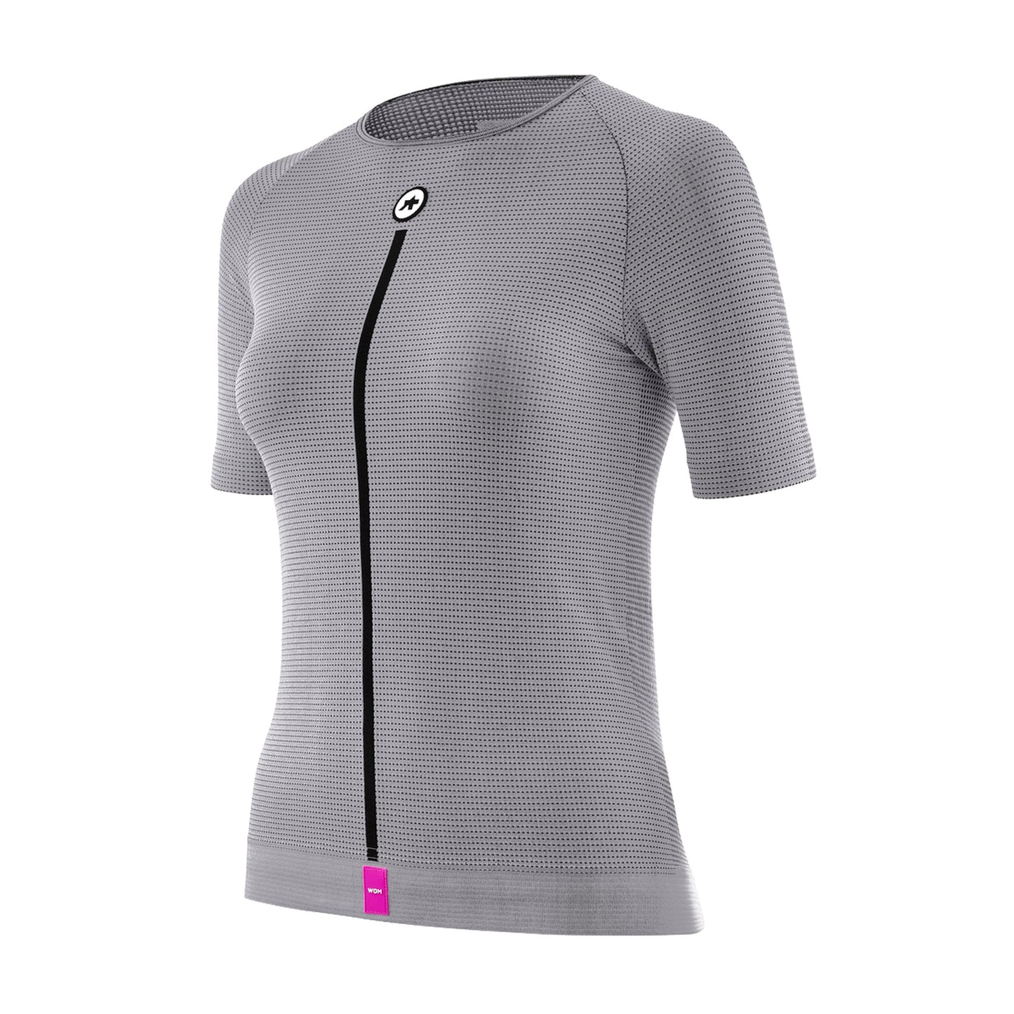 Ropa interior ASSOS NS SKIN LAYER P1 de manga corta para mujer, gris