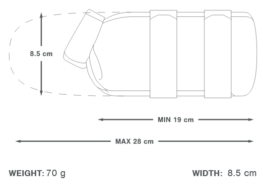 APIDURA EXPIDITION CARGO CAGE PACK Bolsa de horquilla 1,3 L Negro