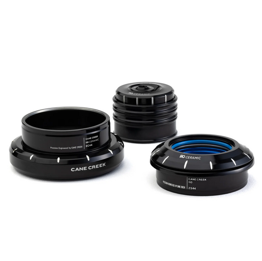 Juego de dirección CANE CREEK 110 Ceramic Tapered , 1 1/8"-1.5", ZS44/28.6/H8 | EC44/40/H12, negro/plata