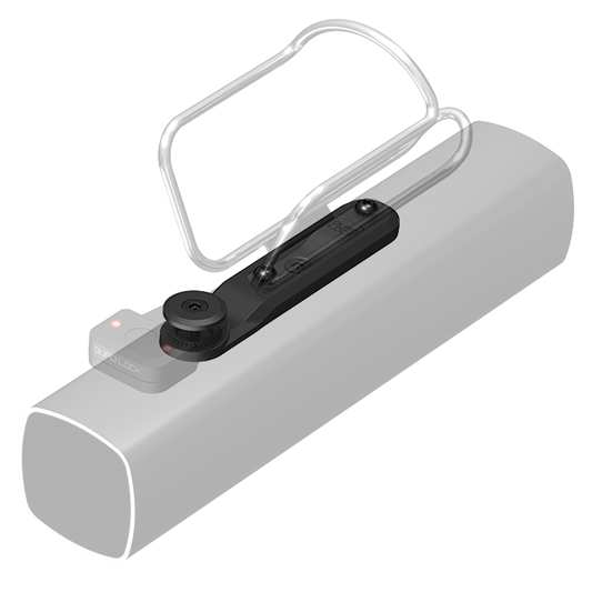 Soporte de fijación para alarma y localizador QUADLOCK BOTTLE CAGE en el portabidón