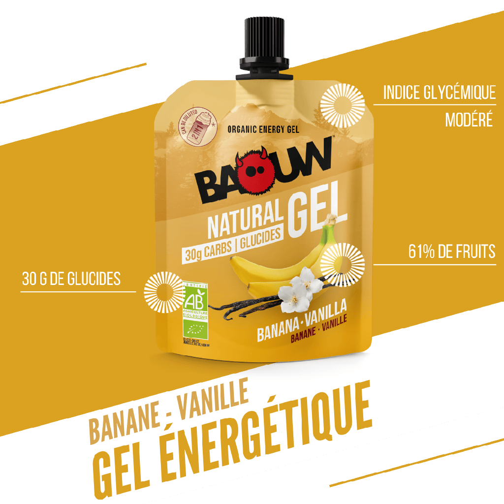 BAOUW BIO Gel energético de plátano y vainilla (85g)