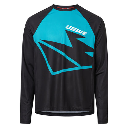 Maillot USWE BERG MTB Mangas Largas Negro/Azul