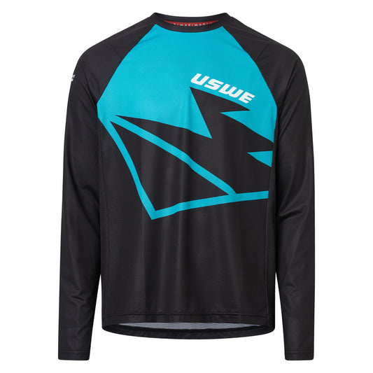 Maillot MTB USWE BERG Manga Larga Negro