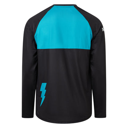 Maillot USWE BERG MTB Mangas Largas Negro/Azul