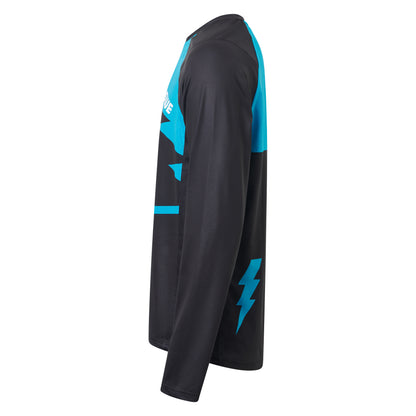 Maillot USWE BERG MTB Mangas Largas Negro/Azul