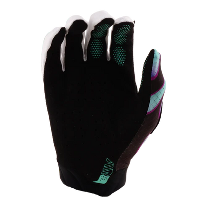 Guantes TROY LEE DESIGNS AIR OVERSPRAY Negro/Real Teal