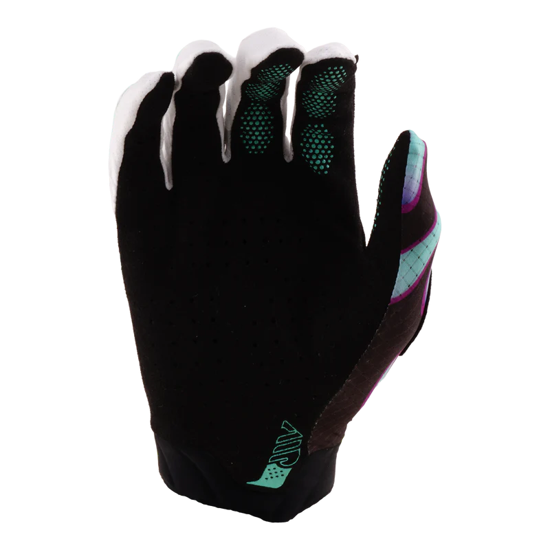 TROY LEE DESIGNS AIR OVERSPRAY Guantes Junior Negro/Real Teal