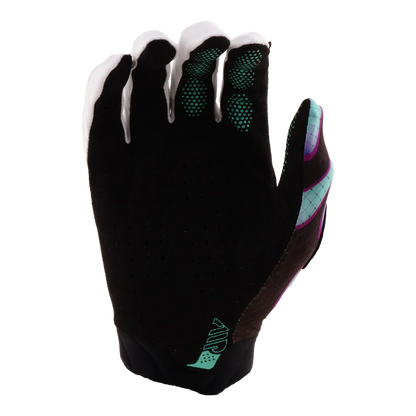 Guantes TROY LEE DESIGNS AIR OVERSPRAY Junior Negro/Real Teal