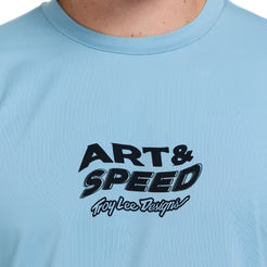 TROY LEE DESIGNS RUCKUS RIDE WAVES Maillot Manga Larga Azul