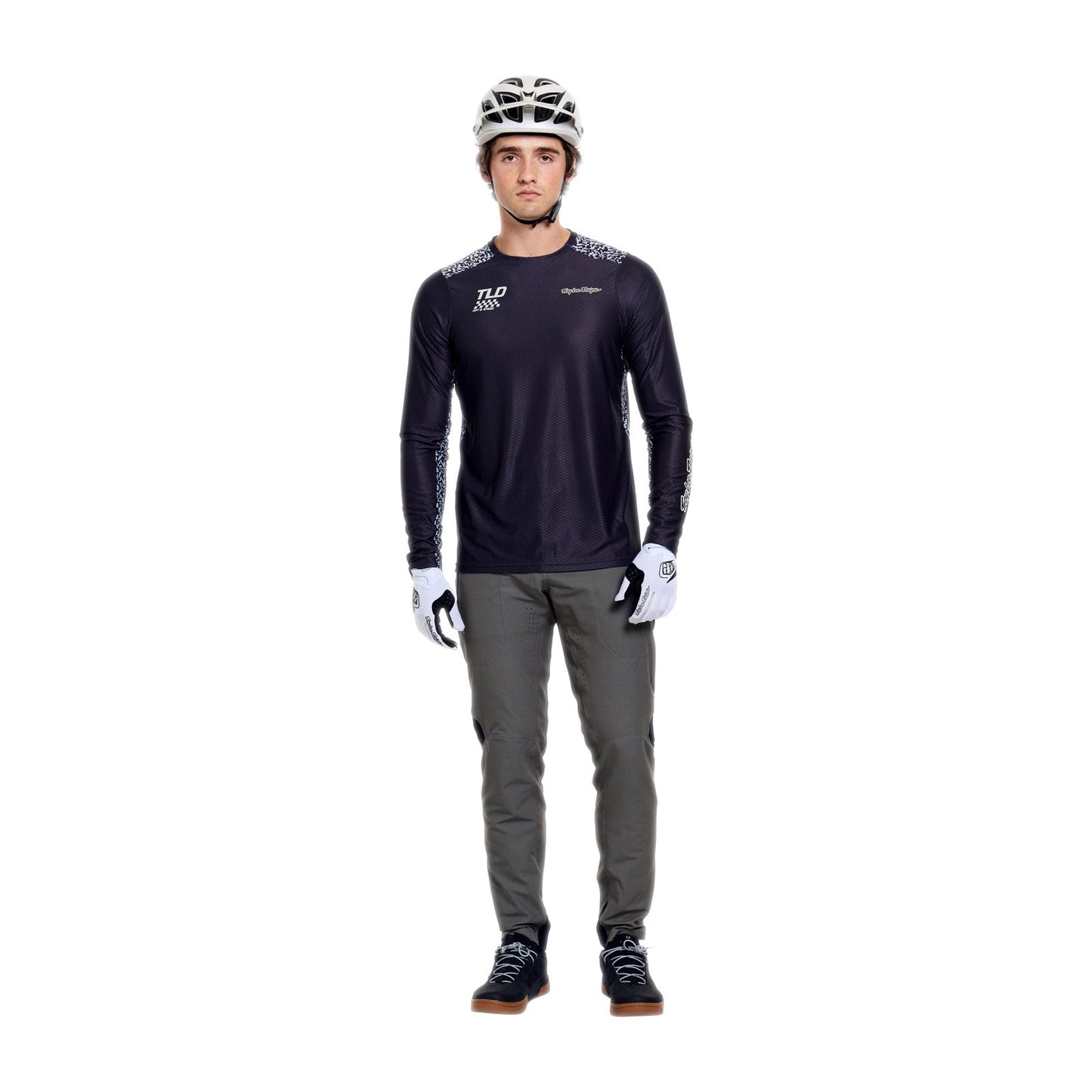 Maillot TROY LEE DESIGNS SKYLINE PRO AIR RIDGELINE Manga Larga Carbono