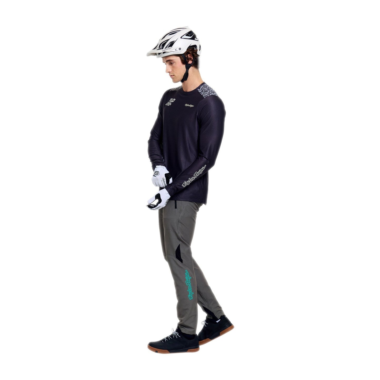 Maillot TROY LEE DESIGNS SKYLINE PRO AIR RIDGELINE Manga Larga Carbono