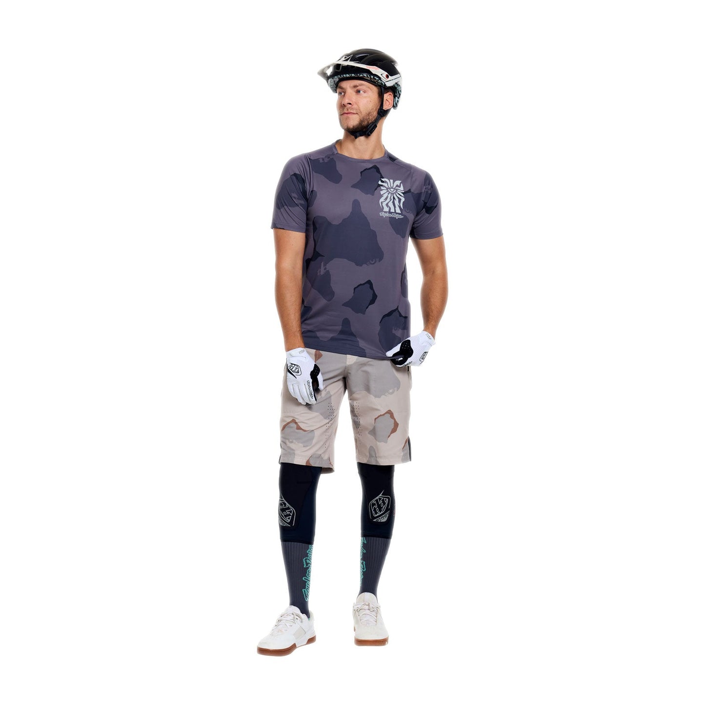 Maillot manga corta TROY LEE DESIGNS SKYLINE PRO FLOW CAMO Carbono