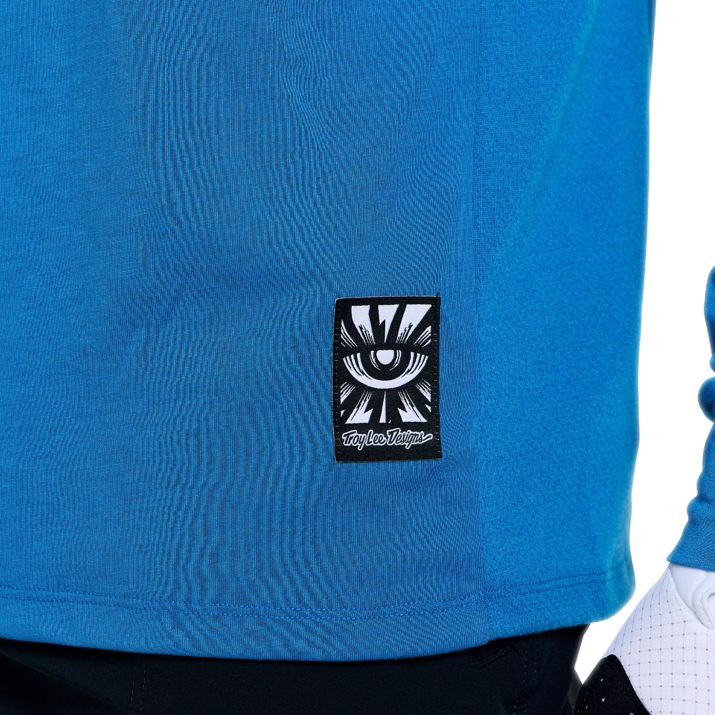 TROY LEE DESIGNS SKYLINE RIDE ONE EYE AERO Maillot Manga Larga Azul