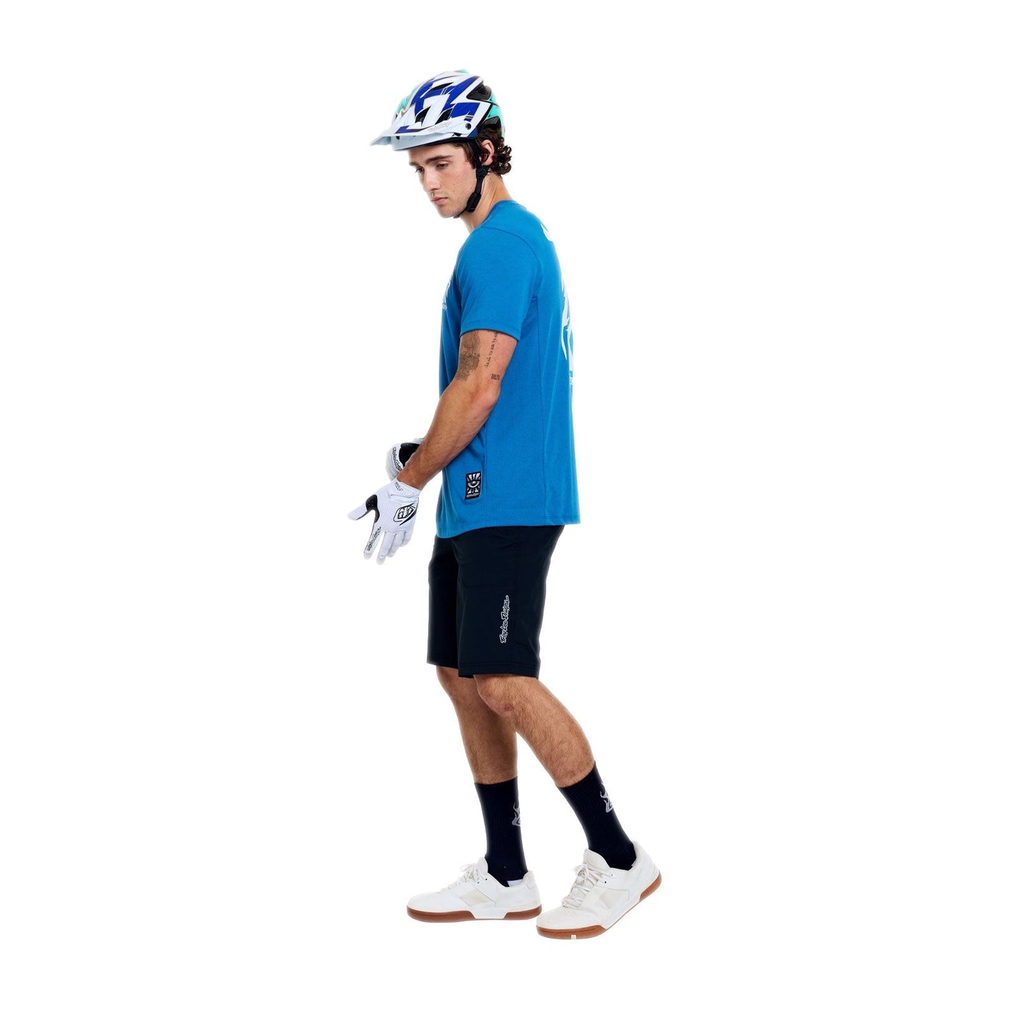 Maillot TROY LEE DESIGNS SKYLINE RIDE ONE EYE AERO Manga Corta Azul
