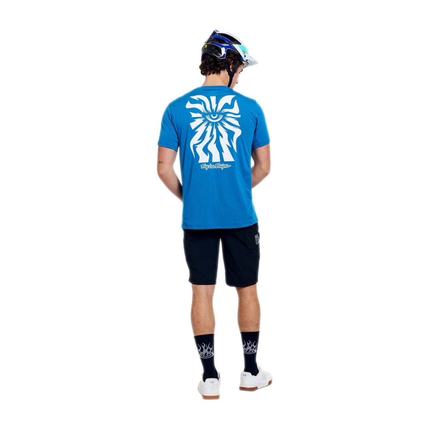 Maillot TROY LEE DESIGNS SKYLINE RIDE ONE EYE AERO Manga Corta Azul