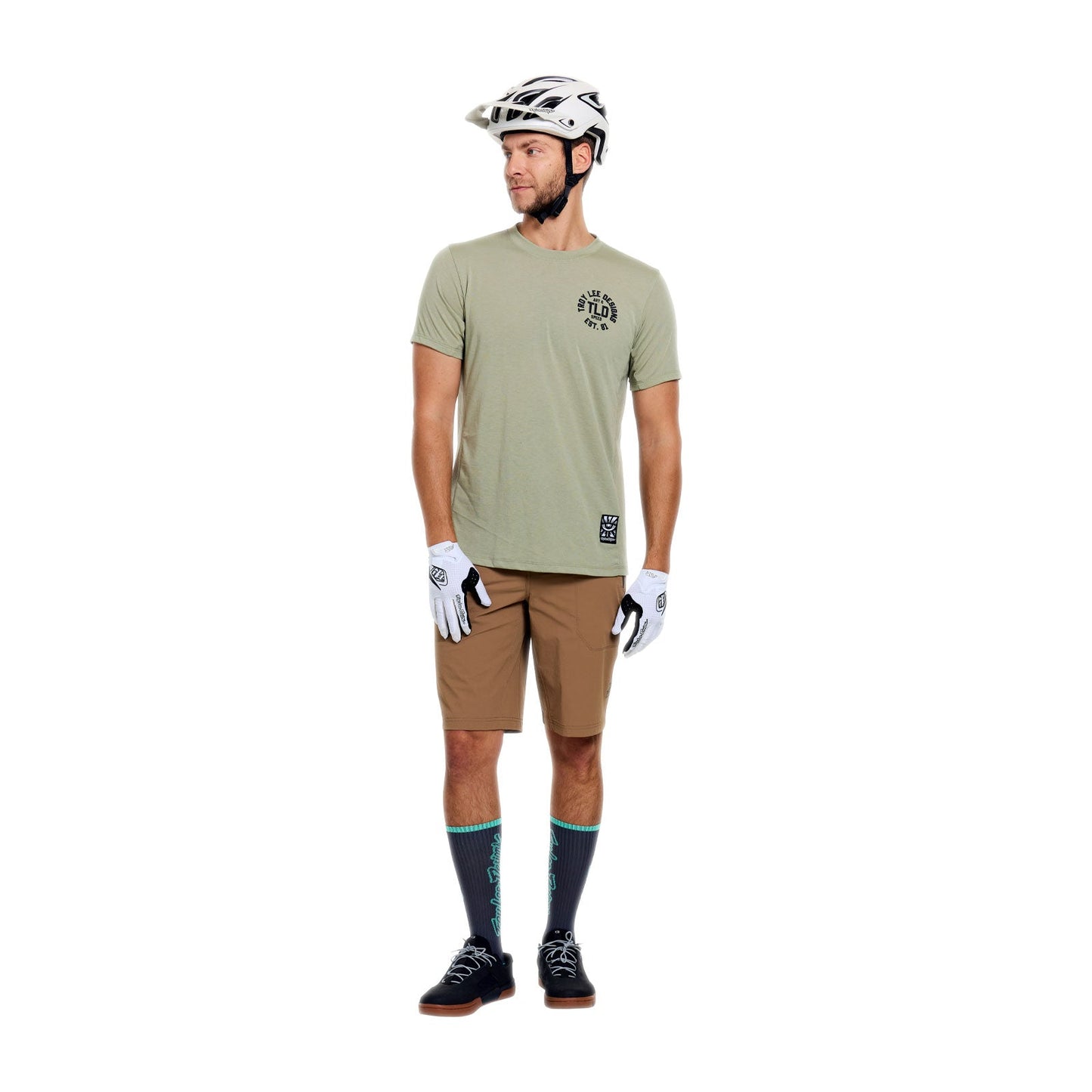 Maillot manga corta TROY LEE DESIGNS SKYLINE RIDE STAMPS Sage