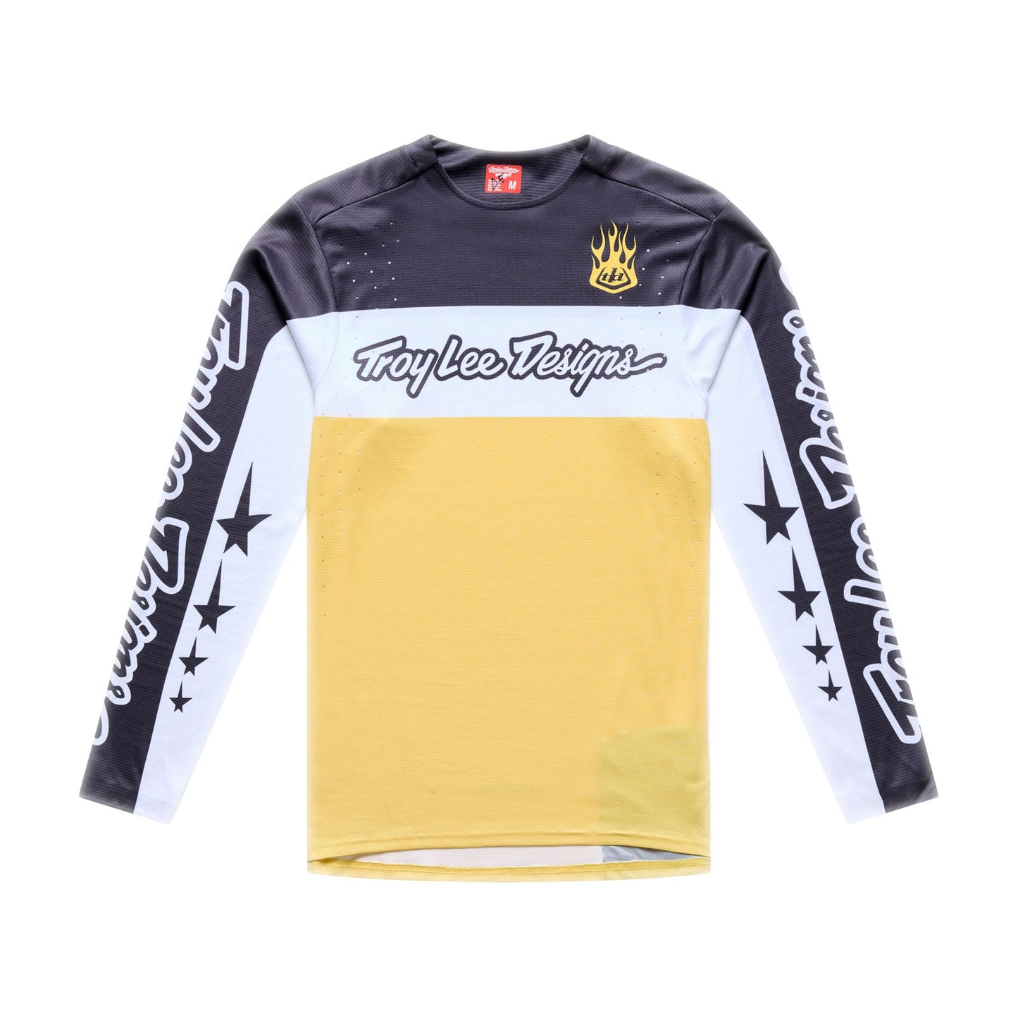 Maillot de manga larga TROY LEE DESIGNS SPRINT PRO YO MOTO Negro/Amarillo