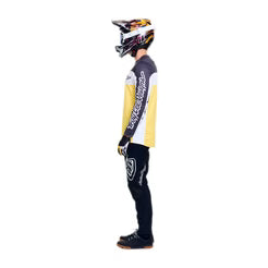 Maillot de manga larga TROY LEE DESIGNS SPRINT PRO YO MOTO Negro/Amarillo