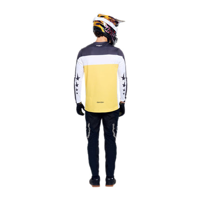 Maillot TROY LEE DESIGNS SPRINT PRO YO MOTO Mangas Largas Negro/Amarillo